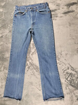 Vintage Levis Orange Tab Jeans Men's 34x35 Blue Wash Mid Rise Denim Stain-image