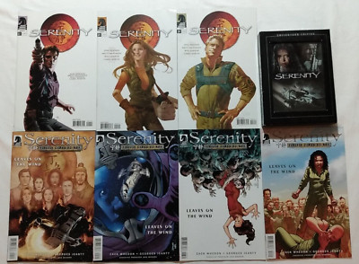 Serenity Vol 1-3 Joss Whedon Matthews Vol 1-4 Leaves on the Wind Firefly + DVD-image