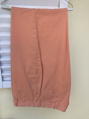 Polo Ralph Lauren Mens Pants $118 38 X 34 Orange Pastel Flat Front Cotton Chino-image