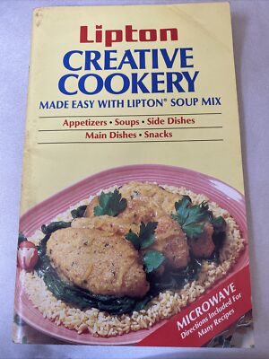 Lipton Creative Cookery Soup Mix Vintage Cookbook 1987-image