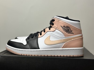 Jordan 1 Mid “arctic Orange Black Toe” Size 10.5 Men New -image