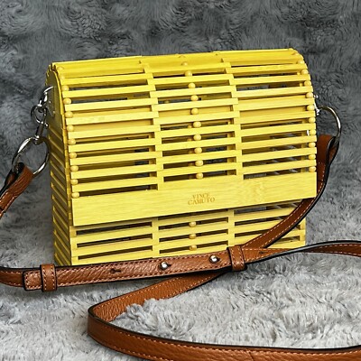 Vince Camuto Joss Crossbody Bamboo Neon Yellow-image