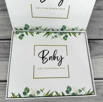 JOSS & LAC GENDER NEUTRAL BABY BOOK  / FIRST YEAR KEEPSAKE MEMORY BOOK  NEW!!-image