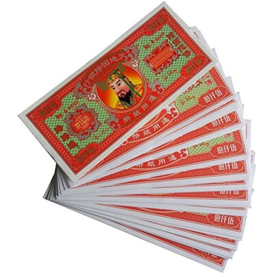 Chinese Joss Paper Money Hell Bank Note 500,000,000,000 8 inches x 3 inches-image