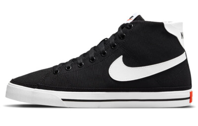 Nike Court Legacy Canvas Mid 'Black White Orange' Women's DD0161-001-image