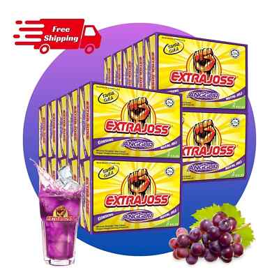 20 Boxes Extra Joss Energy Boost Drink Powder 120 Sachet Grape FREE SHIPPING-image
