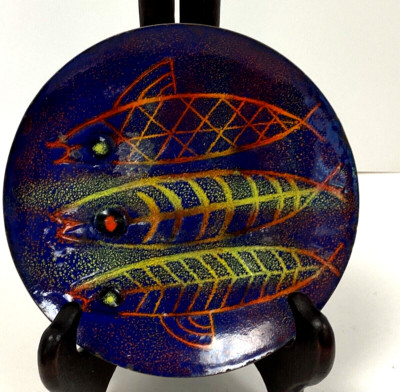 Steinbock Enamel Plate Dish MCM Fish 6