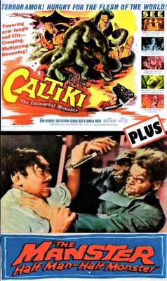 Caltiki Immortal Monster & Manster Half Man-Half Monster Double Feature on DVD-image