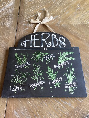 Creative Co-op Wall Art/Sign/Decor, Herb Garden, 14’-image