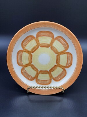 Jamestown China MCM Yellow Orange Mod Dessert Plate 7