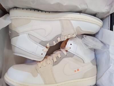 Size 9.5 - Jordan 1 Mid SE Craft White 2022-image
