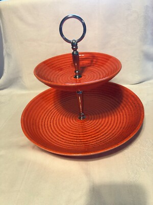 MCM two-tier dish - Bright Orange-image