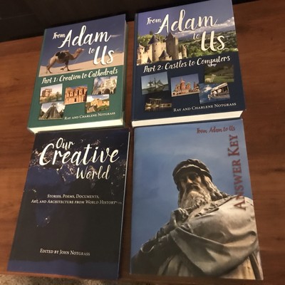 From Adam To Us Textbook 1 & 2, Our Creative World, answer key 2016-image