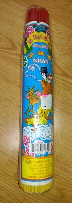 Natural Joss Incense Sticks 500 Grams and Antique Wood Incense Holder.-image