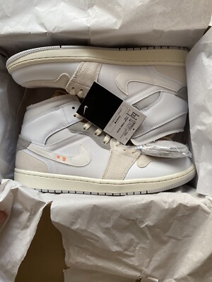 Size 10 - Jordan 1 Mid SE Craft White 2022-image