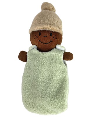 Creative Minds Plush Baby Doll Brown Green Toys Marvel Education Blanket Babies-image