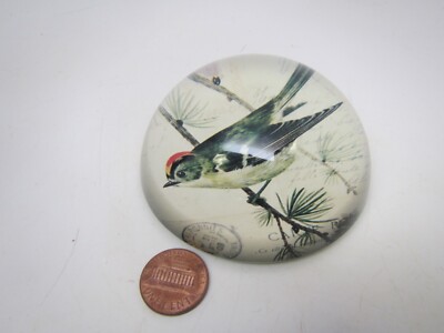 PAPERWEIGHT BIRD STYLE DE1189A DURABLE Creative Co-Op Crystal  3 1/8
