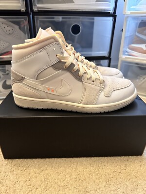 Size 11 -  Jordan 1 Mid SE Craft White 2022-image