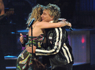 Joss Stone Rod Stewart at VH1 Save The Music A Concert To Benefit - Old Photo 1-image