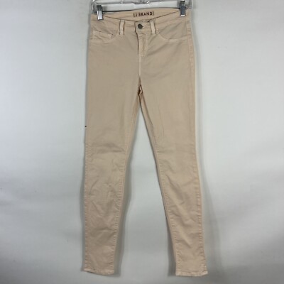 J. Brand Jeans Women's 26 Skinny Leg Sherbet Orange Mid Rise Med Wash Stretch-image
