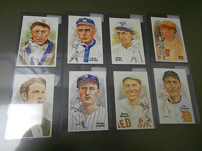 1980-81 Hall of Fame HOF Baseball POST CARDS Lot of 8 NM+ Joss Griffith Keeler +-image