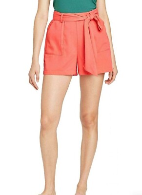A New Day, Coral, Tie Waist Shorts (XXL)   F-image