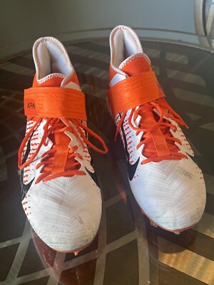 Men's Nike Alpha Menace Pro 2 Mid Football Cleats Orange BV3945-103 Size 14-image