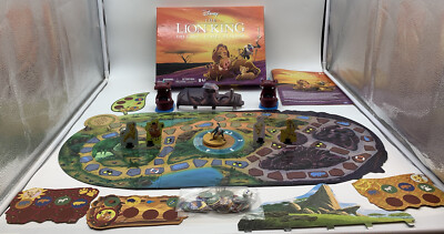 Disney The Lion King Racing Rally Game Spin Master 80’s Vintage Board Game-image