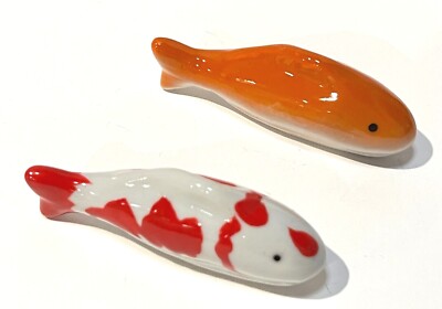 Creative Co-Op Floating Stoneware Fish Goldfish Pick 1 Color 3
