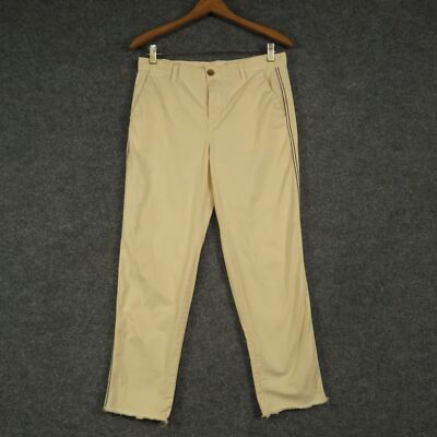 Gap Pants Womens 4 Peach Mid Rise Tapered Leg Flat Front with Pockets-image
