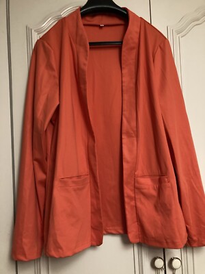 Womens Orange Jacket Size L-image