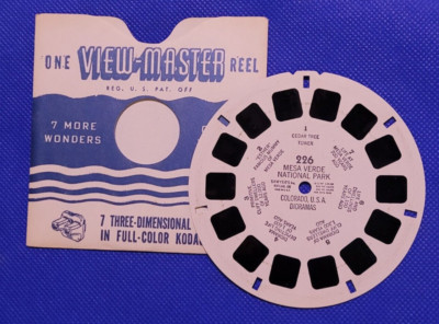 Single Sawyer's view-master Reel 226 Mesa Verde National Park Colorado Dioramas-image