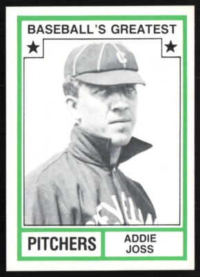 1982 TCMA Baseball's Greatest Pitchers Addie Joss Cleveland Indians #43-image