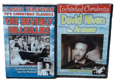 [D5]  2 Classic Old Timey Christmas DVDs Beverly Hillbillies David Niven Etc New-image