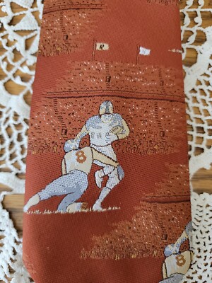 Vintage Mid-Century Superba Football Tie Polyester Player #8  Kenny Pickett-image