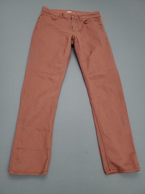 Old Navy Pants Mens 30X30 Slim Fit Mid Rise Straight Twill Sedona Orange Brown-image