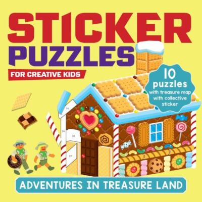 STICKER PUZZLES; ADVENTURES IN TREASURELAND: For Creative Kids [2] [ paperback ]-image