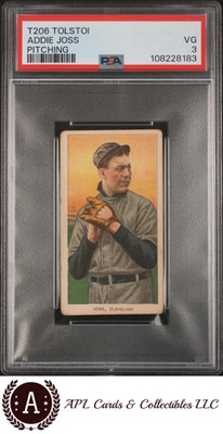 1909-11 T206 Tolstoi # Addie Joss PSA 3-image