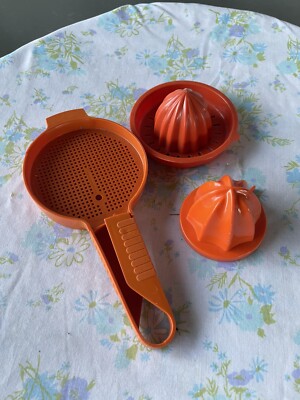 Vintage Kitchen Gadgets ORANGE Mid Century-image