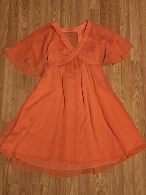 Catherine Malandrino Coral Dress Orange Size 2 Dress-image