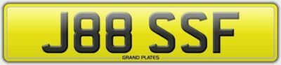 Number plate J88 SSF registration JESS JASS JOSS JES JAS JOS F FOSTER FISHER-image