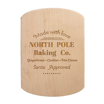 Creative Products North Pole Baking Co. 11 x 8 Oval Cutting Board-image