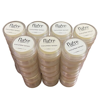 Flaire by Creative Co-Op Cucumber Lemon Scent Sample Wickless Candle Lot of 42-image