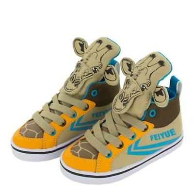 Feiyue Delta Mid Kid'sColor Orange/Tan/Cyan/Brown Giraffe Size 3 Little kid's-image