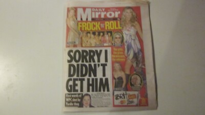 February 16th 2006, DAILY MIRROR, Rachael Bown, Joss  Stone, Paul Beck.-image