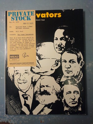 The Great Innovators by News Front | 1970 1st SC | Mead Papers Gift to Staff-image