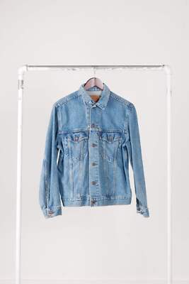 Vintage 80's Levi's 'Orange Tab Type III' Denim Trucker Jacket Mid Wash-image