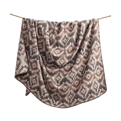 Paseo Road by HiEnd Accents Mesa Wool Blend Western Throw Blanket, 110x96 inc...-image