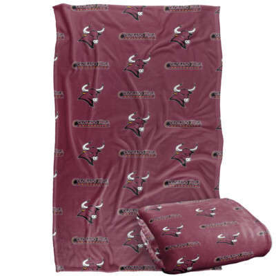 Colorado Mesa University Logo Pattern Silky Touch Super Soft Throw Blanket-image