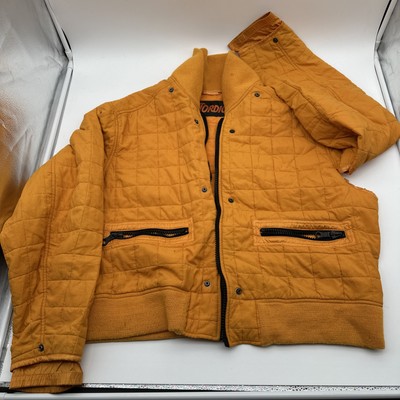Nordica Mid Layer  Mens 50 Orange VTG Down Quilted Puffer Retro Ski Snow-image
